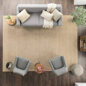 Alessia ALE01 Beige Rug - Baconco