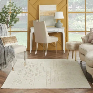 Alessia ALE01 Ivory Rug - Baconco