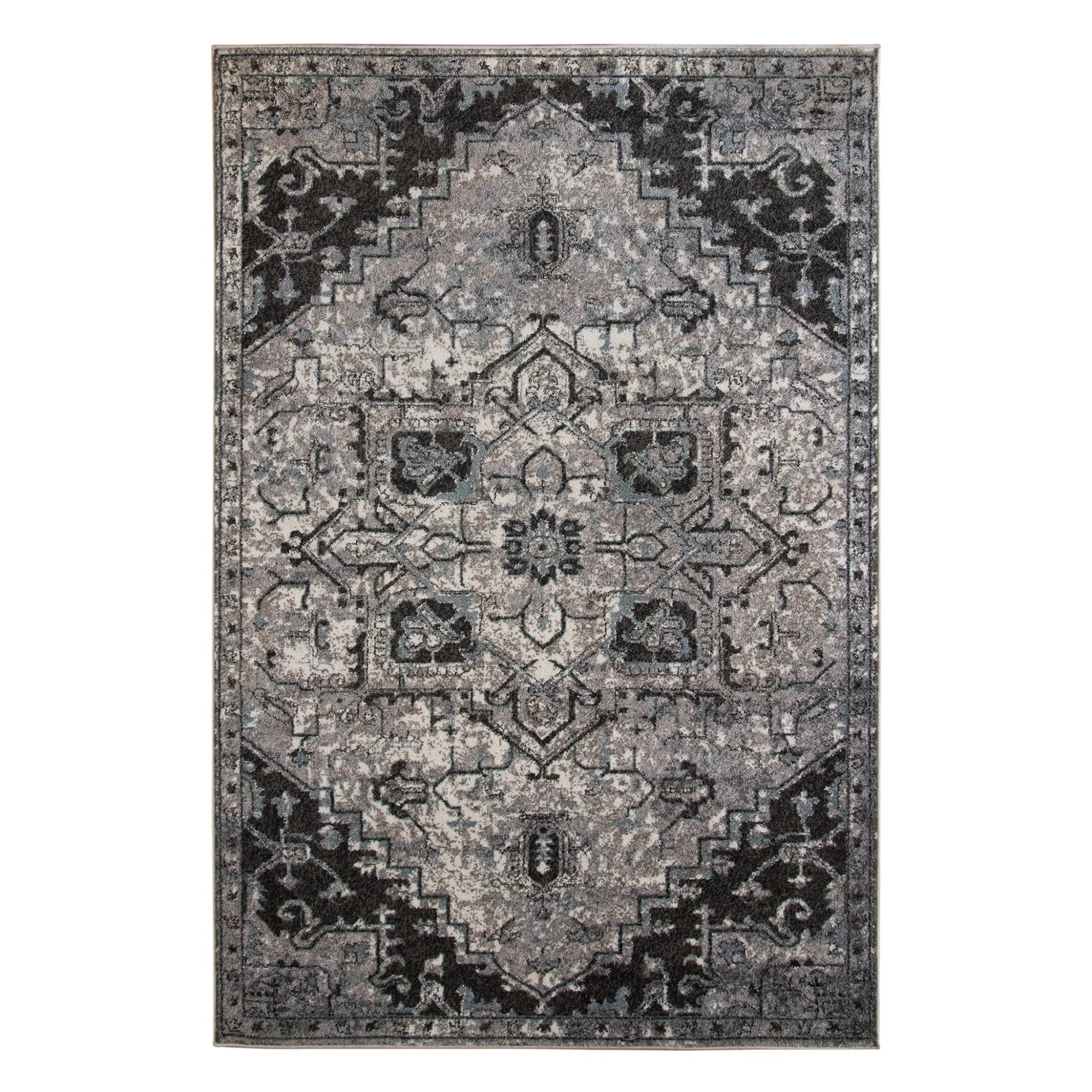 Alexandria ALX-49 Ivory/Grey Rug - Baconco