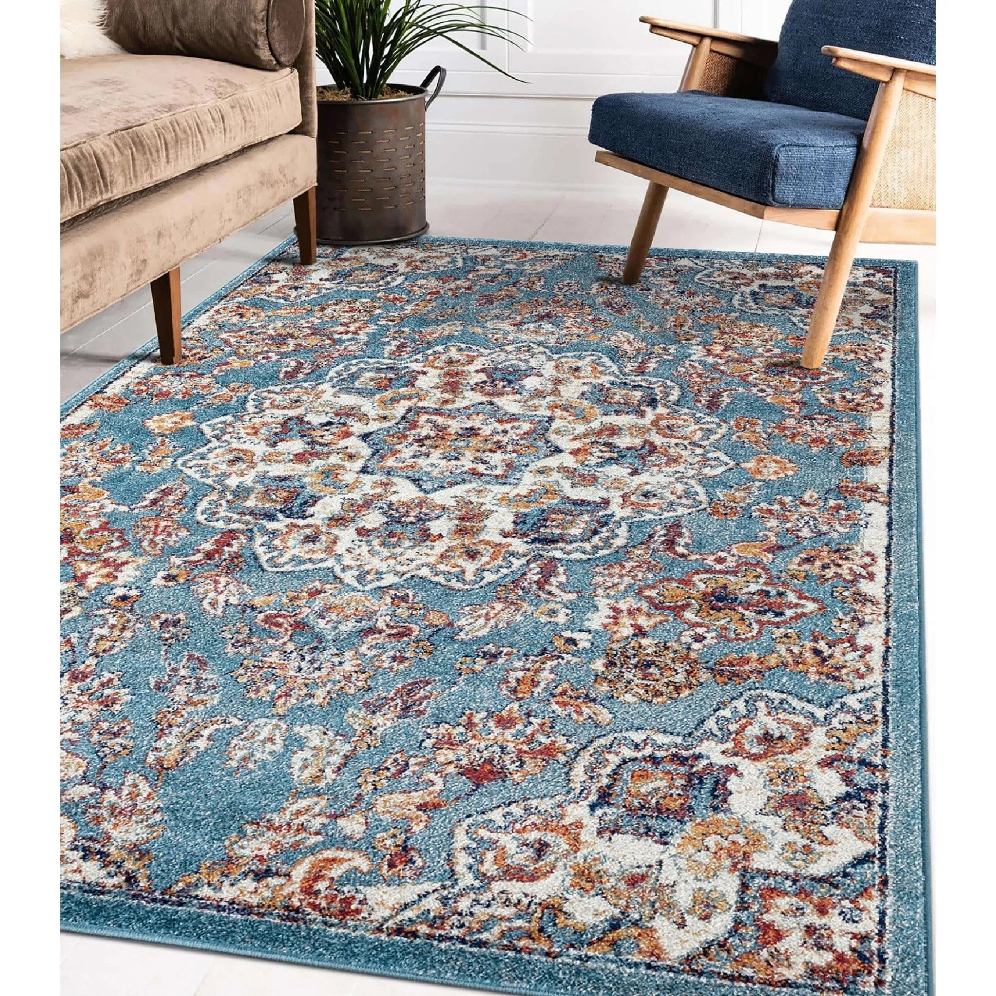 Alexandria ALX-81 Sea Blue Rug - Baconco