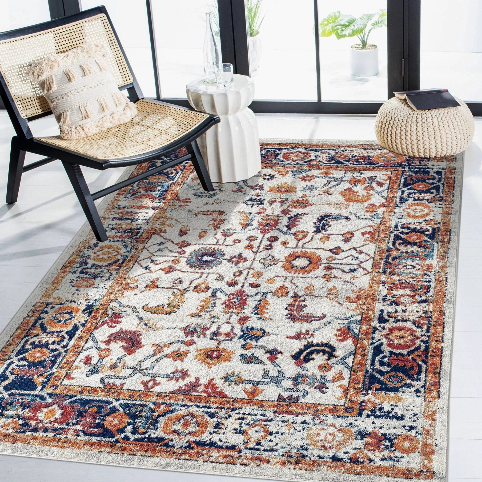 Alexandria ALX-84 Ivory/Gold Rug - Baconco