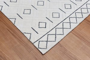 Alexandria Silver/Charcoal Rug - Baconco