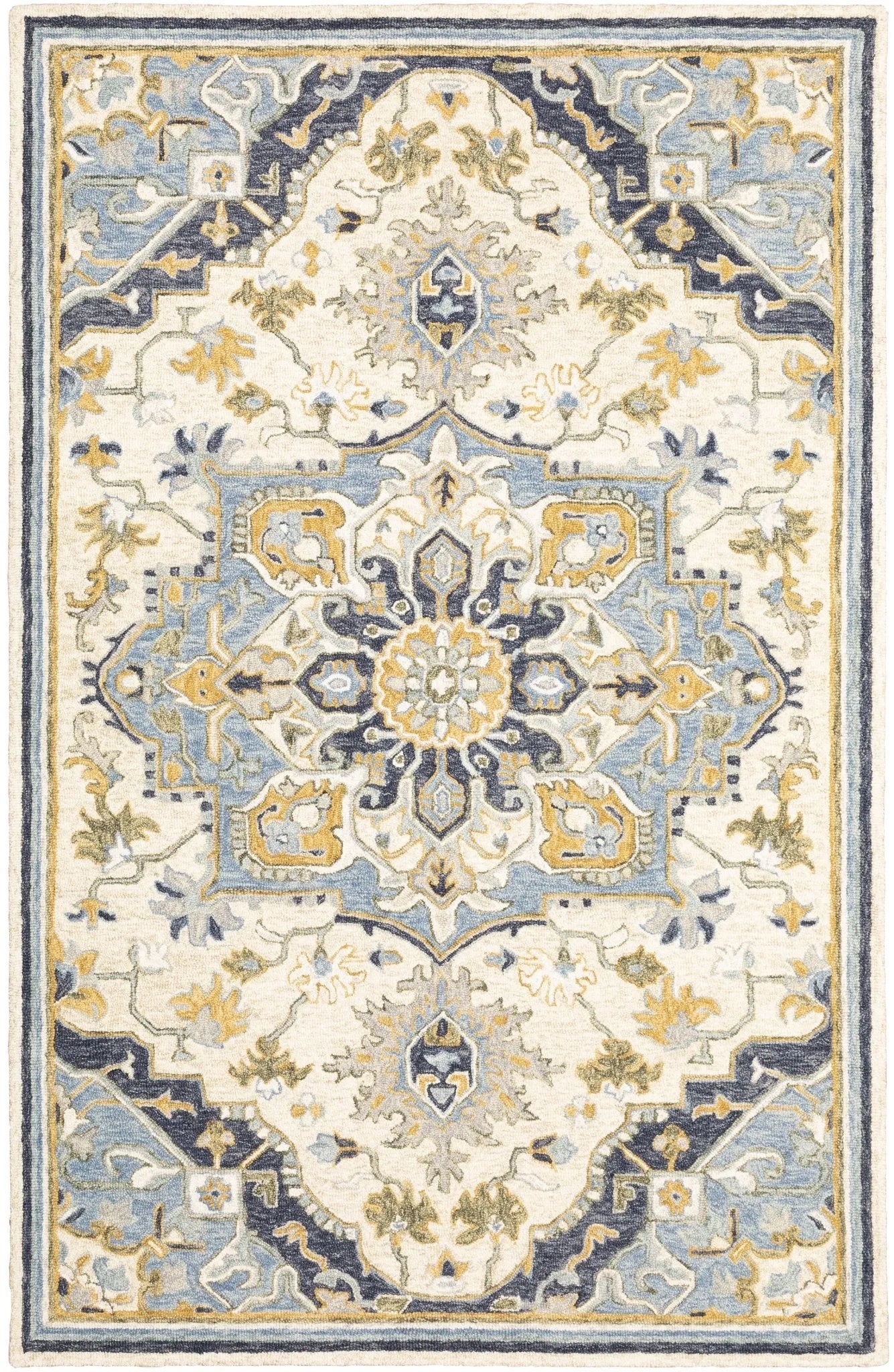 Alfresco 28402 Blue/Ivory Rug - Baconco