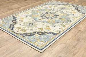 Alfresco 28402 Blue/Ivory Rug - Baconco