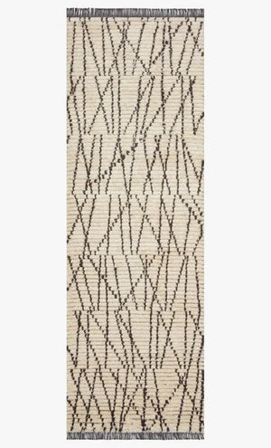 Alice ALI-01 Cream/Charcoal Rug - Baconco