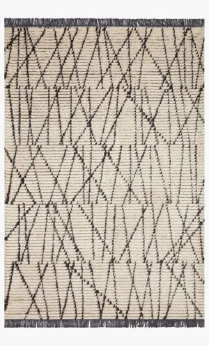 Alice ALI-01 Cream/Charcoal Rug - Baconco