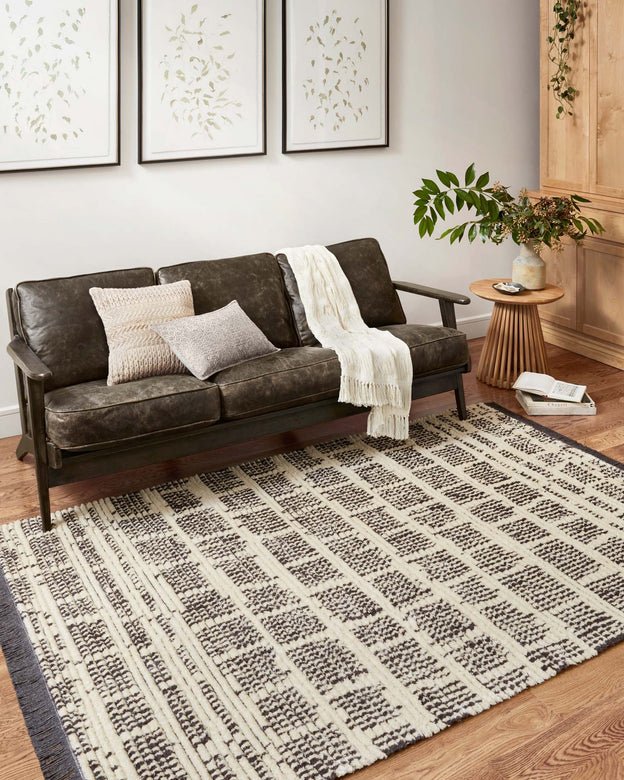 Alice ALI-02 Cream/Charcoal Rug - Baconco