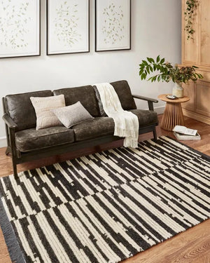 Alice ALI-03 Cream/Charcoal Rug - Baconco