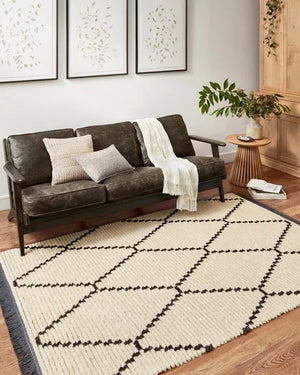 Alice ALI-04 Cream/Charcoal Rug - Baconco