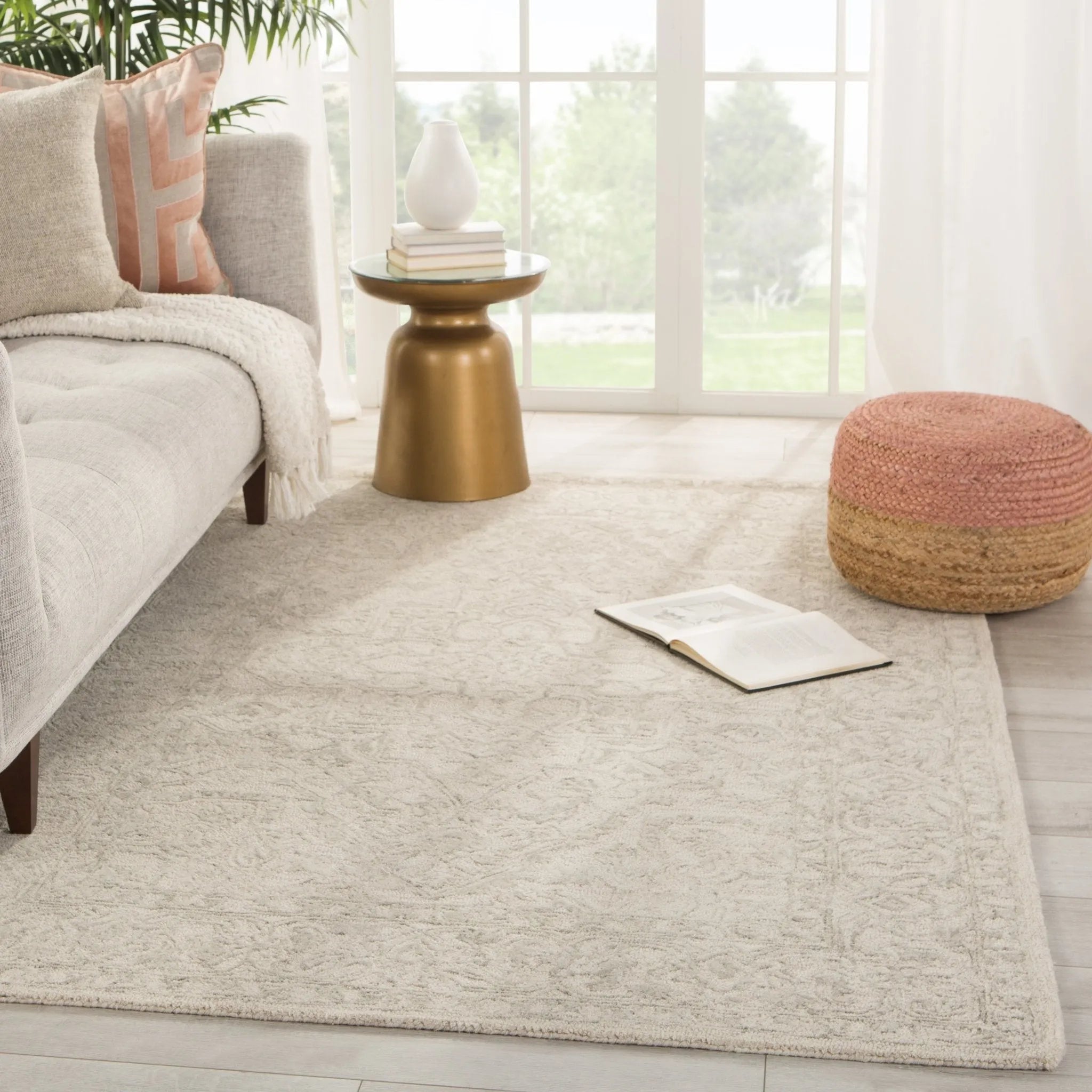 Almira Alr03 Lena Light Gray/Cream Rug - Baconco