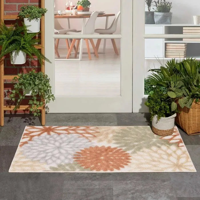 Aloha ALH05 Ivory/Multi Area Rug - Baconco