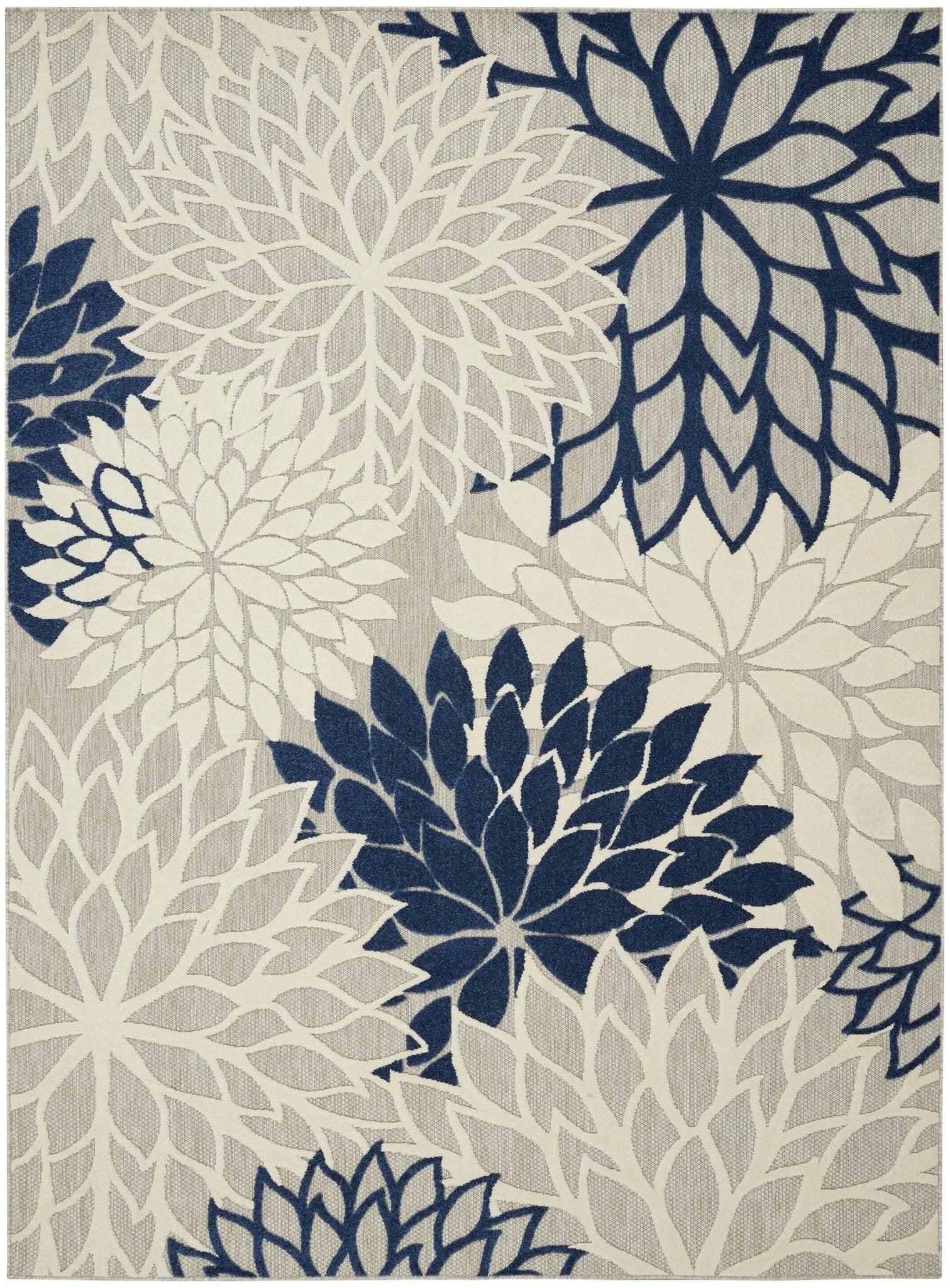 Aloha ALH05 Ivory/Navy Rug - Baconco