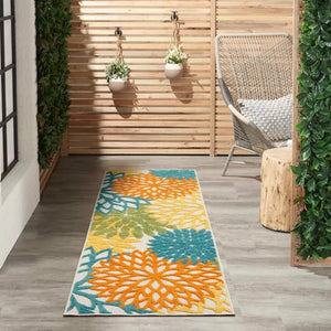 Aloha ALH05 Turquoise/Multi Area Rug - Baconco