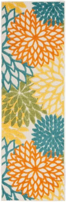 Aloha ALH05 Turquoise/Multi Area Rug - Baconco