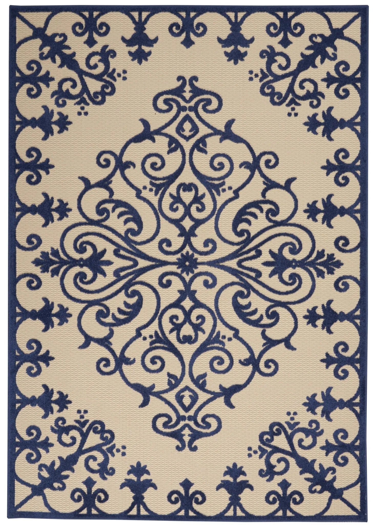 Aloha ALH12 Navy Rug - Baconco