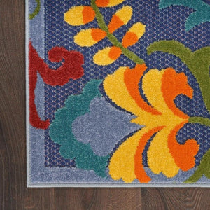 Aloha ALH17 Navy/Multi Area Rug - Baconco