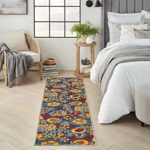 Aloha ALH17 Navy/Multi Area Rug - Baconco