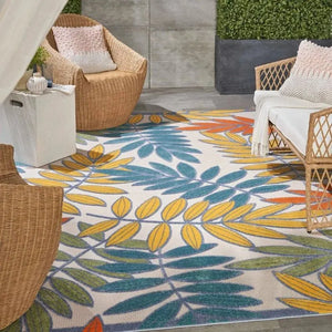 Aloha ALH18 Ivory/Multi Area Rug - Baconco