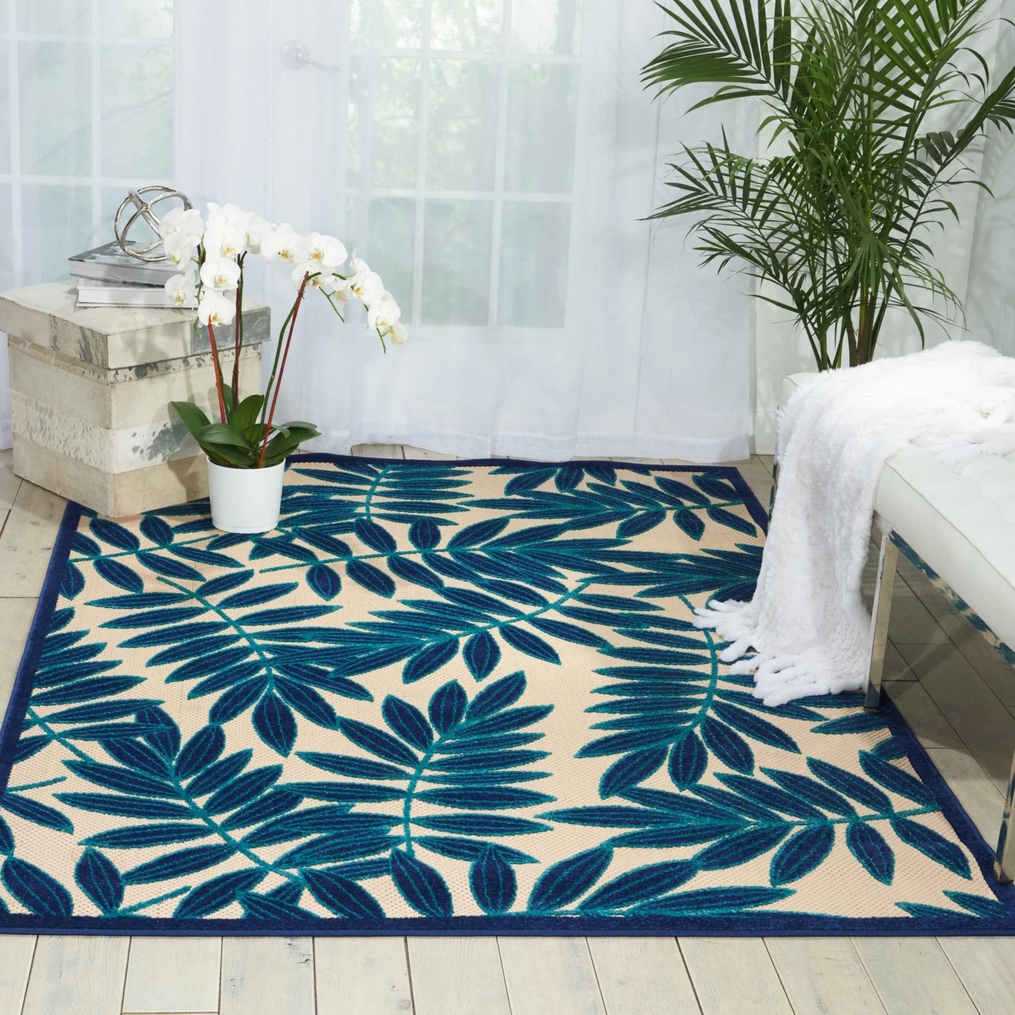 Aloha Alh18 Navy Rug - Baconco