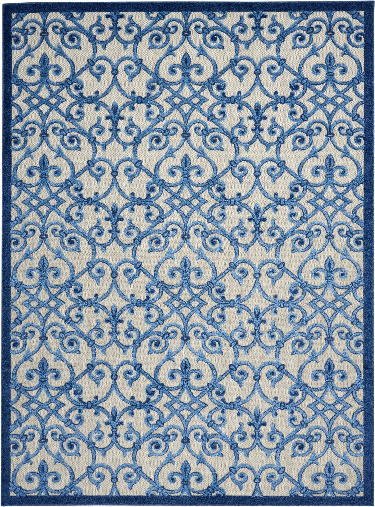 Aloha ALH21 Grey/Blue Rug - Baconco