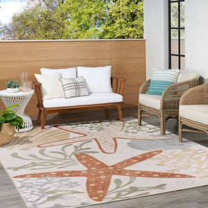 Aloha ALH24 Ivory/Multi Area Rug - Baconco