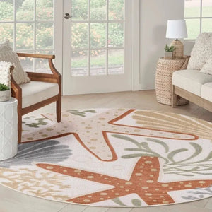 Aloha ALH24 Ivory/Multi Area Rug - Baconco