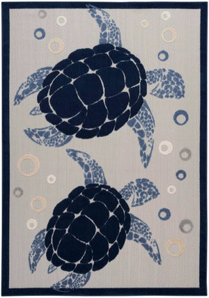 Aloha ALH27 Navy/Blue Area Rug - Baconco