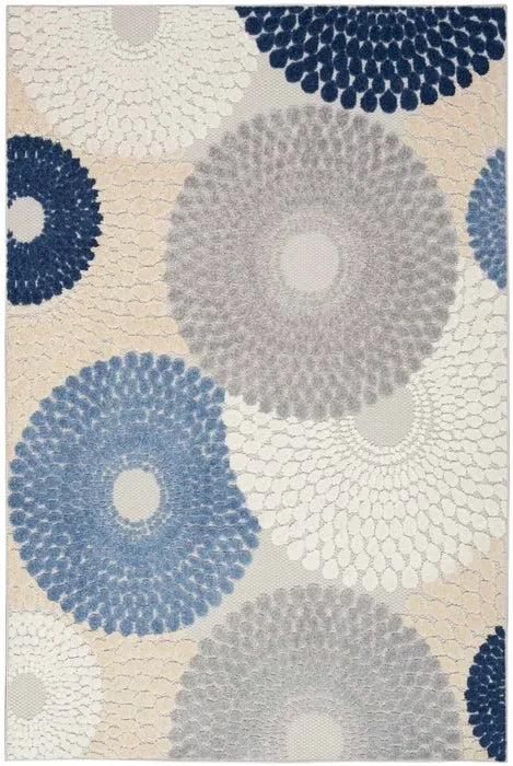 Aloha ALH29 Blue/Grey Area Rug - Baconco