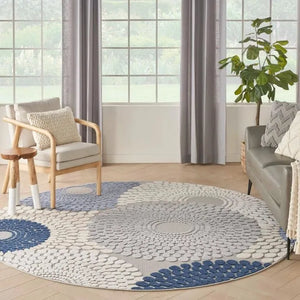 Aloha ALH29 Blue/Grey Area Rug - Baconco