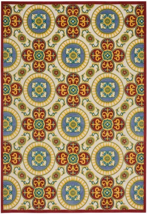 Aloha ALH30 Red/Multi Area Rug - Baconco