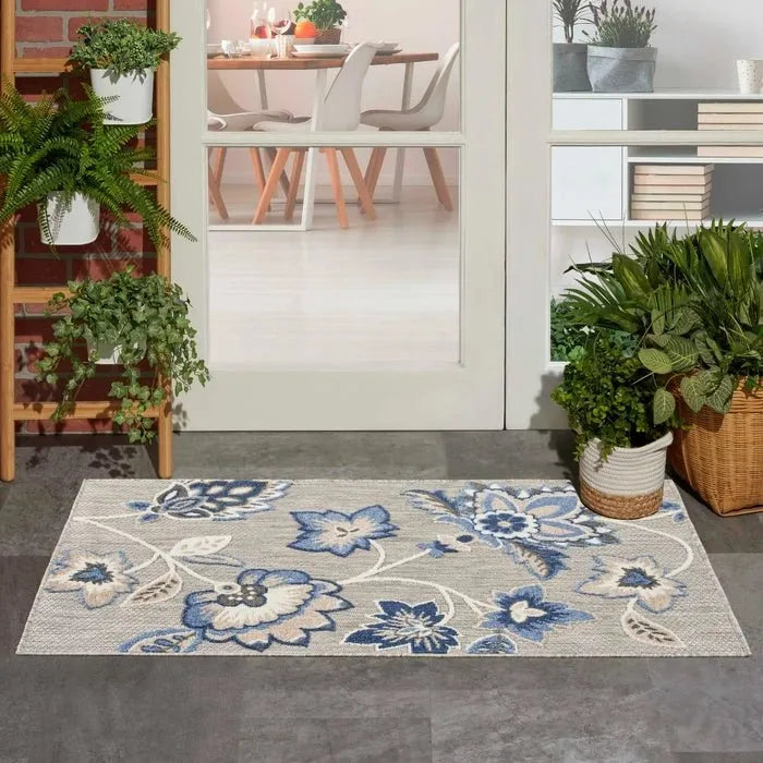 Aloha ALH31 Blue/Grey Area Rug - Baconco