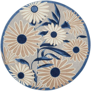 Aloha ALH33 Blue/Grey Area Rug - Baconco