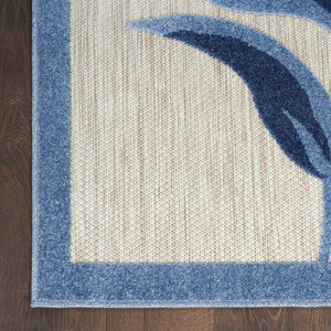 Aloha ALH33 Blue/Grey Area Rug - Baconco