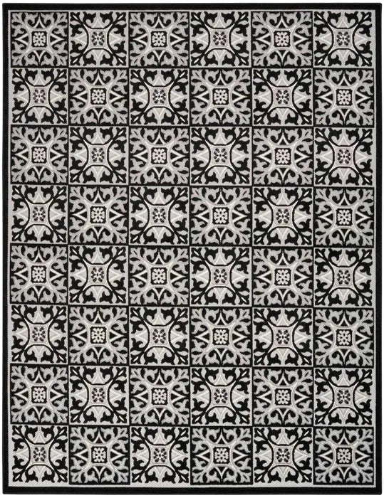 Aloha ALH34 Black/White Area Rug - Baconco