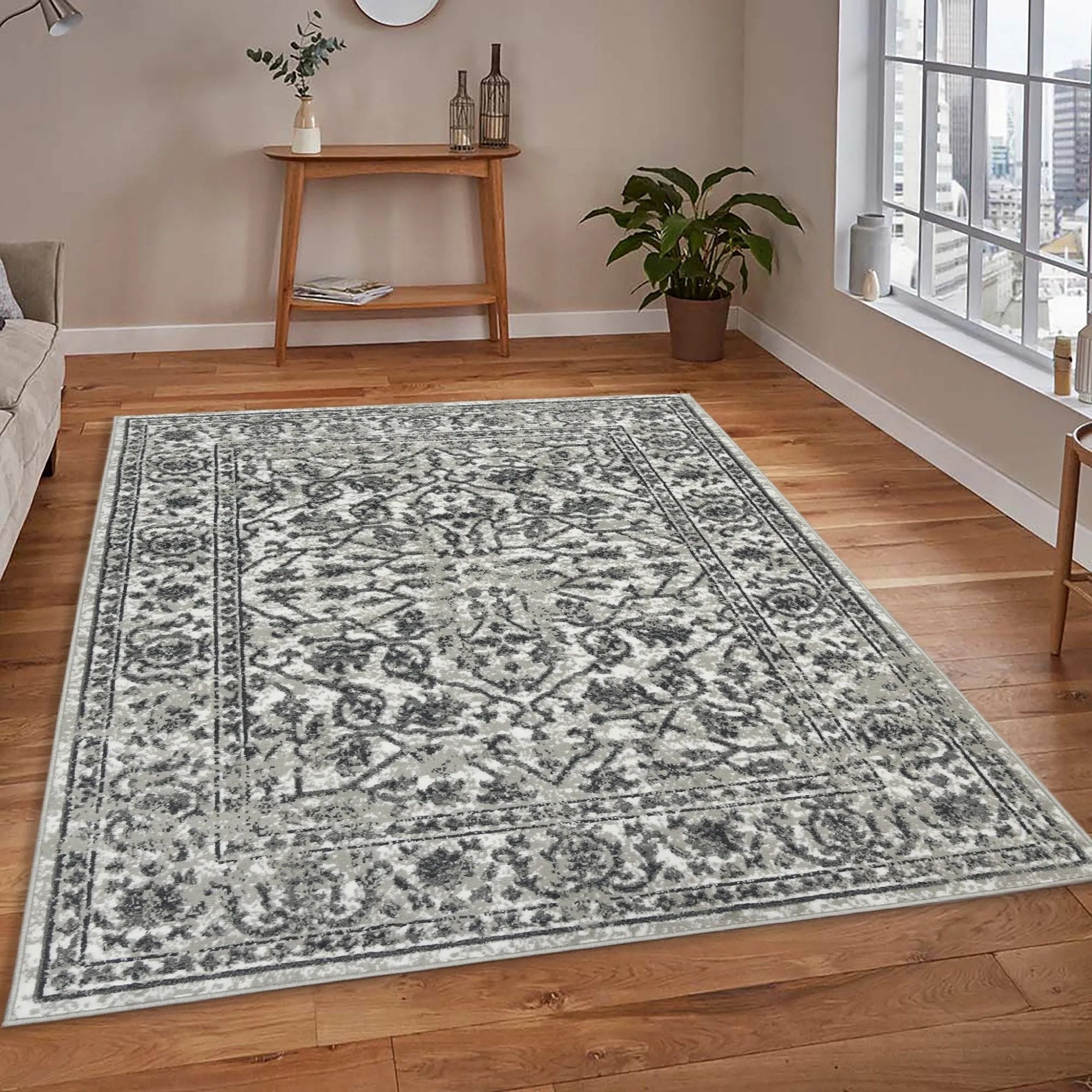 Alpine ALP-7 Dark Grey Rug - Baconco