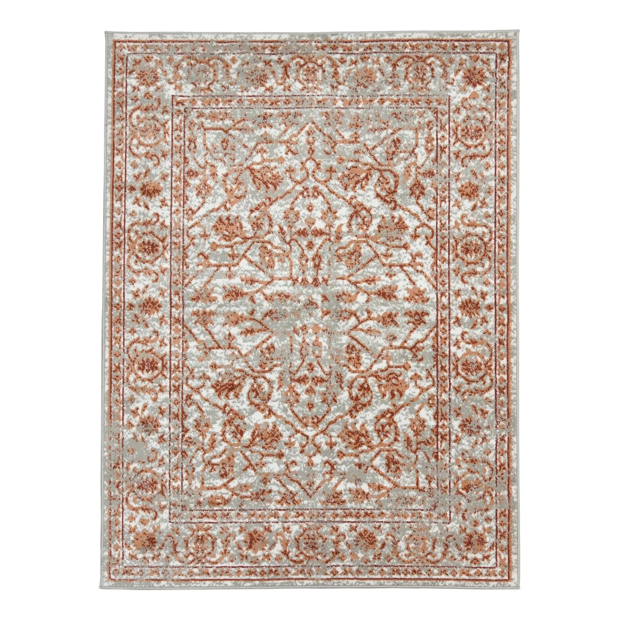 Alpine ALP-9 Orange/Grey Rug - Baconco