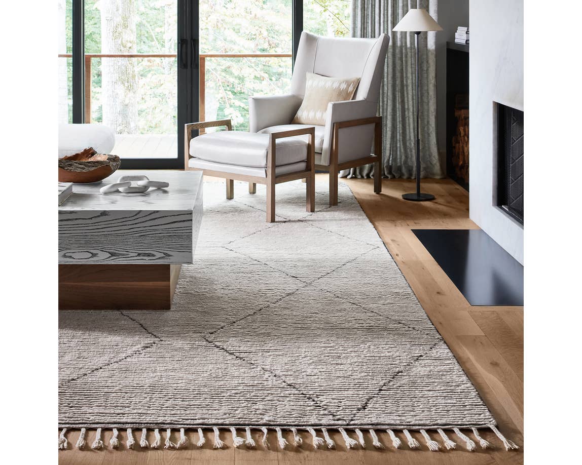 Alpine ALP03 Ammil Cream/Black Rug - Baconco