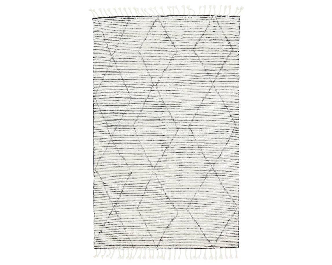 Alpine ALP03 Ammil Cream/Black Rug - Baconco