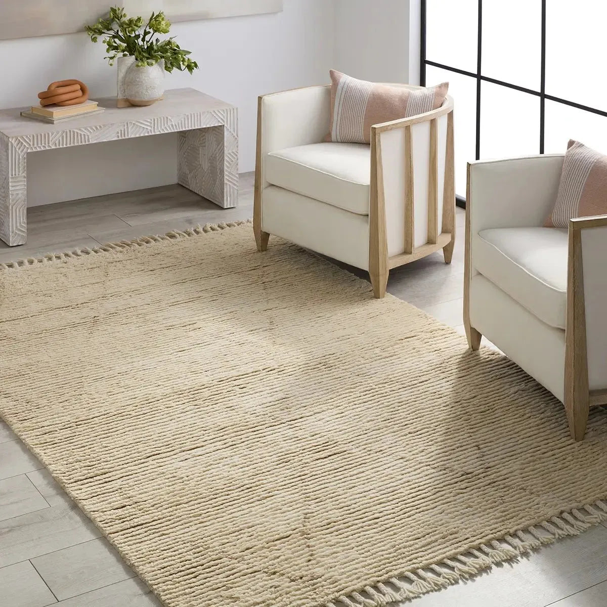 Alpine ALP04 Cream Rug - Baconco