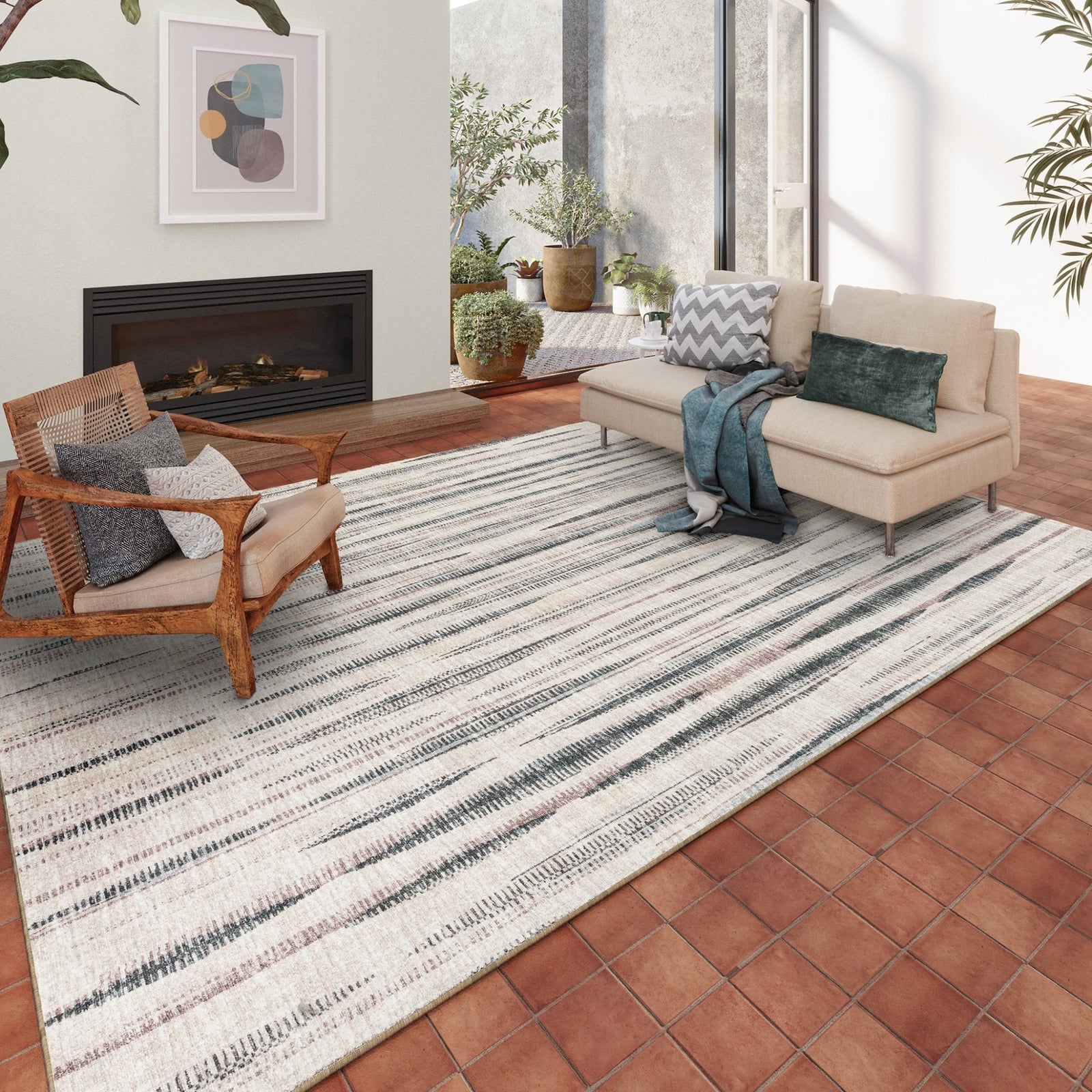 Amador AA1 Ivory Rug - Baconco