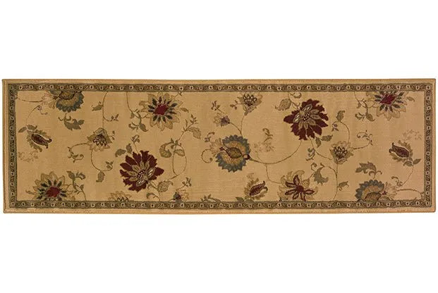 Amelia 008W Ivory/ Green Rug - Baconco