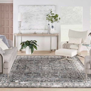 American Manor (KI100) AMR01 Grey/Ivory Rug - Baconco