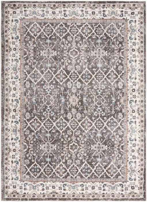 American Manor (KI100) AMR01 Grey/Ivory Rug - Baconco