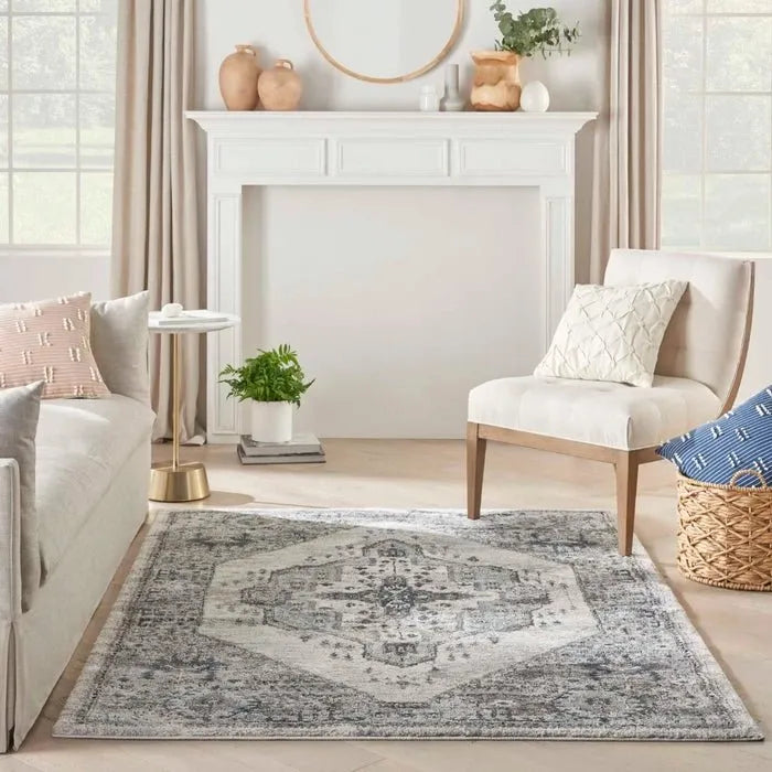 American Manor (KI100) AMR02 Grey Rug - Baconco