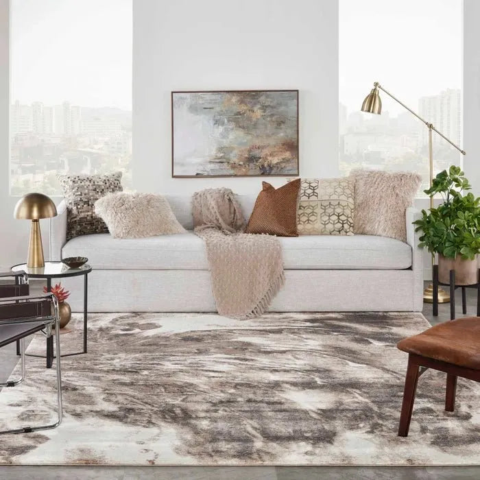 American Manor (KI100) AMR03 Ivory/Mocha Rug - Baconco