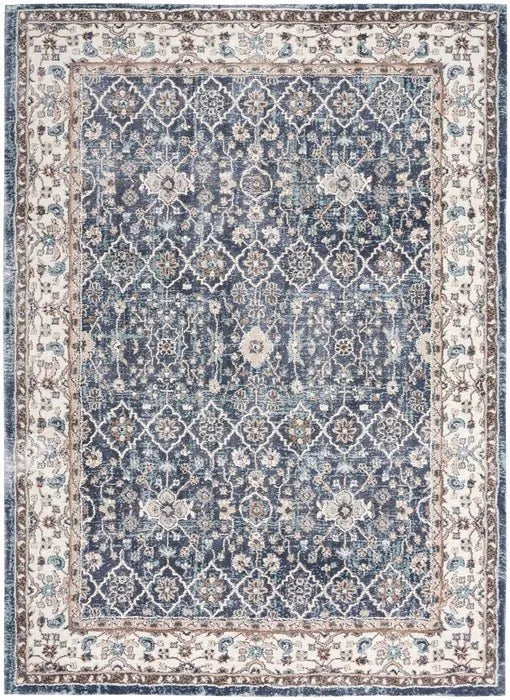 American Manor(KI100) AMR01 Blue/Ivory Rug - Baconco