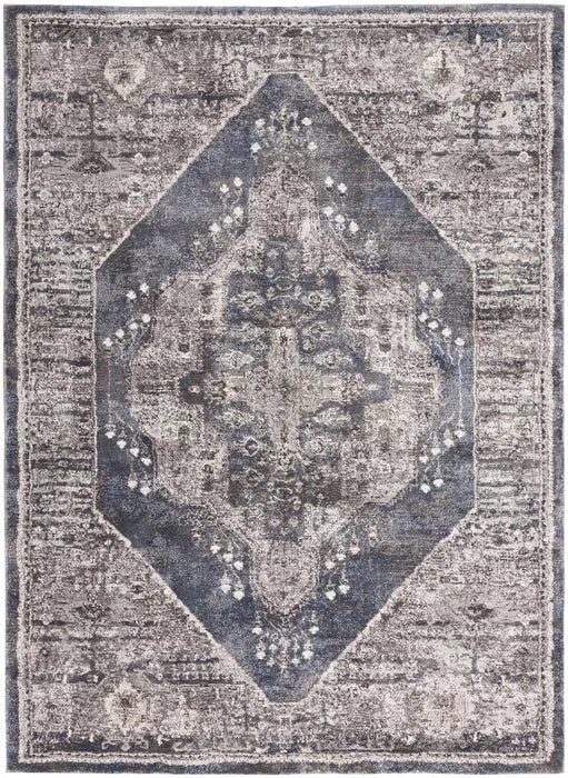 American Manor(KI100) AMR02 Blue Rug - Baconco