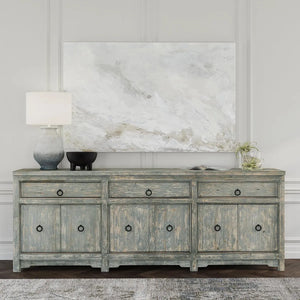 Amherst 3Dwr 6Dr Sideboard Antique Blue - Baconco