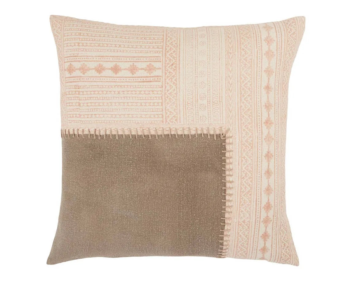 Amulet AMU04 Light Pink/Grey Pillow - Baconco