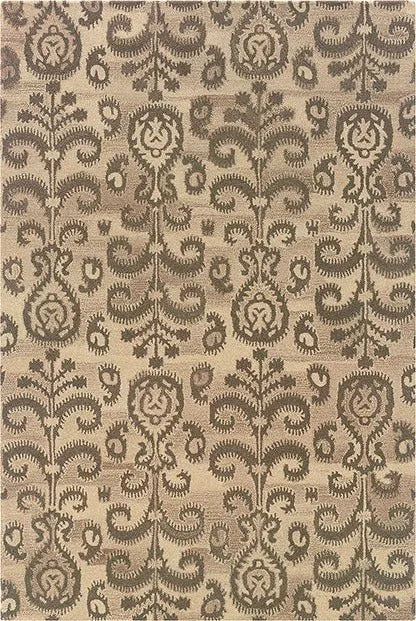 Anastasia 68002 Beige/ Brown Rug - Baconco